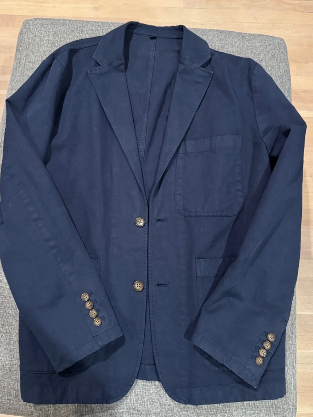 Men's J.Crew Navy Cotton Blazer Jacket